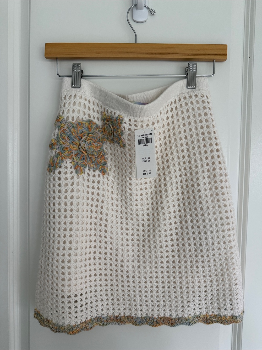 Abercrombie & Fitch Crochet Two-Piece Crop Top and Skirt Set size SM - Picture 5 of 8